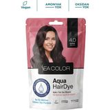 Sea Color Aqua Hair Dye Suyla Aktifleşen Toz Saç Boyası 4.0 Kahve