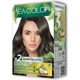 Sea Color Kapamarka Seacolorserisi 2 Tüp Krem Saç Boyası Seti Küllü Kumral No:7.1