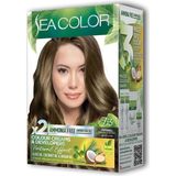 Sea Color Kapamarka Seacolorserisi Kapamarka Seacolorserisi 2 Tüp Krem Saç Boyası Seti Fındık Kabuğu No:7.3