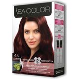 Sea Color Kapamarka Seacolorserisi Kapamarka Seacolorserisi 2 Tüp Krem Saç Boyası Seti Kestane Kızılı No:4.6