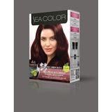 Sea Color Kestane Kızılı Saç Boyası 4.6 Kalıcı Parlak Işıltılı Renkler İçin Zeytinyağı İle