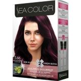 Sea Color Kit 3.66 Patlıcan Moru 12'li Saç Boyası
