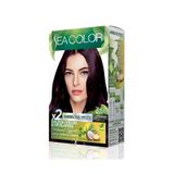 Sea Color Natural Effect Set Saç Boyası Amonyaksız 3.66 Patlıcan Moru