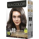 Sea Color Saç Boyası Seti 7.1 Küllü Kumral 185 ml 3 Adet
