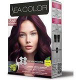 Sea Color Set Saç Boyası 3.66 Patlıcan Moru Kalıcı Onarıcı Krem Vegan Özellikli