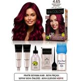 Sea Color Set Saç Boyası 4.65 Şarap Kızılı 2 Li +Pratik Boya Kabı