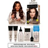 Sea Color Set Saç Boyası 5.77 Sıcak Çikolata 2 Li +Pratik Boya Kabı