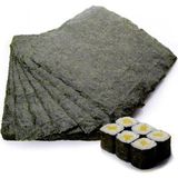 Sea Food Organik Nori Sushi Yosunu 10 Yaprak Vakumlu Paketlenmiş Yosun Lezzeti