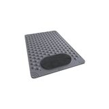 Sea Home Antrasit Renk Silikon Kaymaz Tabanlı Banyo Paspası Duş Kaydırmazı Vantuzlu 36 X 69,5 cm