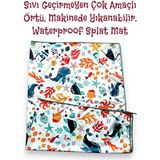 Sea, Sıvı Geçirmez, Çok Amaçlı Örtü, Askılı, Ister Yerde Ister Masada Kullan, Waterproof Splat Mat - Çok Renkli