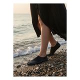 Sea&Blue Anne-Kız(24-42) Parıltılı Siyah Kaymaz Tabanlı Deniz Ayakkabısı - Esnek Plaj ve Havuz Ayakkabısı -Deniz Patiği