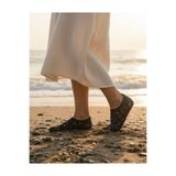 Sea&Blue Anne-Kız(24-42)Siyah Gümüş Kaymaz Tabanlı Deniz Ayakkabısı - Esnek Plaj ve Havuz Ayakkabısı - Deniz Patiği