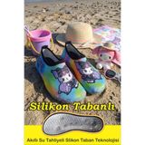Sea&Blue Kuromi Desenli Kaymaz Silikon Tabanlı Çocuk Deniz Ayakkabısı - Esnek Plaj ve Havuz Ayakkabısı - Deniz Patiği