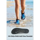 Sea&Blue Stich Siyah Kaymaz Silikon Tabanlı Çocuk Deniz Ayakkabısı - Plaj ve Havuz Ayakkabısı - Deniz Patiği