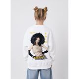 Seabubbles Manifest Esin Kız Çocuk Sweatshirt - Beyaz - 5 - 6 Yaş