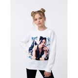 Seabubbles Manifest Zoktay Kız Çocuk Sweatshirt ST10730 - Beyaz - 5 - 6 Yaş