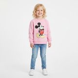 Seabubbles Mickey Kışlık Kız Çocuk Sweatshirt - Pembe - 4 - 5 Yaş
