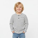 Seabubbles Önü Düğmeli Çizgili Erkek Çocuk Sweatshirt