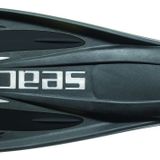 SEAC GP 100 S, Elastik Sling Strap Askılı Profesyonel Ayarlanabilir Dalış Paletleri, Unisex Yetişkin, Siyah, XS/S
