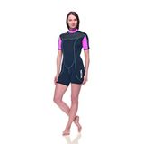 SEAC Sense Short, şnorkelle yüzme ve sualtı dalışı için kısa dalış elbisesi, 2,5 mm neopren, kadın, siyah, L