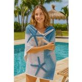 SeaDream Tropikal Desenli Plaj Havlusu 70X140 Cm Starfish