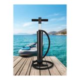 SeaFit Çift Etkili (Double Action) Basınç Göstergeli Şişme Paddle Board - SUP ve Deniz Botu El Pompası (Siyah)