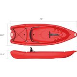 Seaflo SF-2002 Tek Kişilik Yetişkin Kano Kırmızı - Ateş Kırmızı