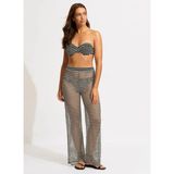 Seafolly Siyah Kadın Normal Plaj Pantolonu 55094-PA