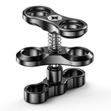 Seafrogs 1 '' Sualtı Dalış Kamera Kolu, Siyah Standart Sualtı Topu İstiridye, Sualtı Fotoğrafçılığı Dalış Işık Sistemi için, GoPro Aksiyon Kamerası El Feneri Kol Sistemi (CP-2) ile Uyumlu
