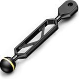 Seafrogs 4.6 "/17.7cm Alüminyum Alaşımlı Sualtı Uzatma Montaj Kolu 1 "Topu YS Kafa Adaptörü Klips Kolu Sualtı Aydınlatma Sistemi Strobe/Video Işık/Dalış Kamera Tepsisi için Konektör Kolu (AM-22)