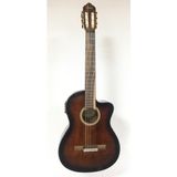 Seagull Elektro Klasik Gitar, Cutaway, 4/4, Kahve Sunburst