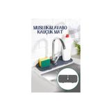 Seahome 1 Adet Antrasit Oluklu Silikon Su Tutucu Düzenleyici Kaydırmaz Lavabo Musluk Matı Mtevystrisg5