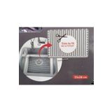 Seahome Dikdörtgen Silikon Lavabo Buzluk Matı 33X28 Cm Antrasit Renk 1 Adet Gp115