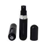 seahome Doldurulabilir Mini Parfüm Şişesi 5 Ml - Cep Parfüm Şişesi Siyah Renk 1 Adet M-230