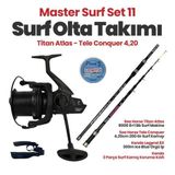 SeaHorse Sea Horse Titan Atlas 8000 8+1 Bb Surf Makine - Tele Conquer 4,20cm 200 Gr Master Surf Set-11