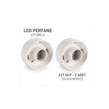 Seal Elektrik Tavana Monte Uyumlu Duy Glop Dibi 2 li ( Led pervane uyumlu )