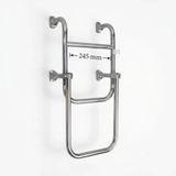 Sealux Katlanabilir Paslanmaz Tekne Merdiveni (2+1 Basamaklı) En: 24.5 cm Boy: 65 cm