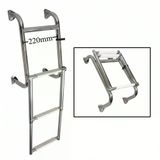 Sealux Katlanabilir Paslanmaz Tekne Merdiveni (3+1 Basamaklı) En: 22 cm Boy: 95 cm