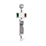 Sealux Marine Bayrak Direği Kombine Radar Reflektörlü 50cm Led 12/24v Beyaz