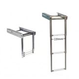 Sealux Teleskopik Paslanmaz Platform Altı Tekne Merdiveni (3 Basamaklı) En: 22 cm Boy: 85 cm