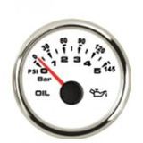 Sealux Yag Basinc Gostergesi 0-5Bar Ø52mm Beyaz 12-24V