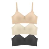 Seamless Bra - Eloria | Lazer Kesim Dikişsiz Balensiz İz Bırakmayan Tül Detaylı Sütyen 3'lü Paket