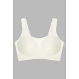 Seamless Bra - Forme | Krem Lazer Kesim Dikişsiz Toparlayıcı Büyük Tüllü Beden Kadın Sütyen