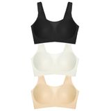 Seamless Bra - Forme | Lazer Kesim Dikişsiz Toparlayıcı Büyük Tüllü Beden Kadın Sütyen 3'lü Paket