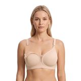 Seamless Bra - Nuvia |Ten Lazer Kesim Klipsli Önden Açılabilir Rib Dokulu Dikişsiz Emzirme Sütyeni