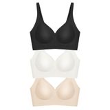 Seamless Bra - Slight | Lazer Kesim Dikişsiz Dilim Detaylı Balensiz Kadın Sütyen 3'lü Paket
