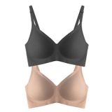 Seamless Bra - Soft | Lazer Kesim Balensiz Ayarlanabilir Askılı Dikişsiz Kadın Sütyen 2'li Paket