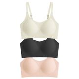 Seamless Bra - Solena | Lazer Kesim Dikişsiz Balensiz Toparlayıcı Kadın Sütyen 3'lü Paket-2