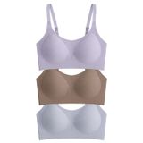 Seamless Bra - Solena | Lazer Kesim Dikişsiz Balensiz Toparlayıcı Kadın Sütyen 3'lü Paket