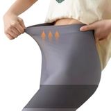 Seamless Buz İpek Yüksek Bel Yoga Tayt, Spor, Nefes Alabilir, W1022 (GRİ)
